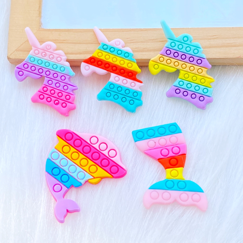 Embellishment Glue Craft - 20 pz New Cute Fishtail Unicorn