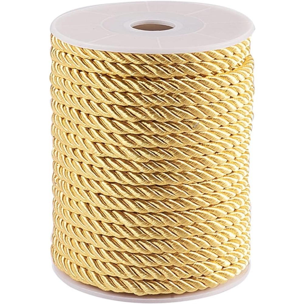Cord Trim Twisted - 5mm 18 Metri Corda D'oro Intrecciata