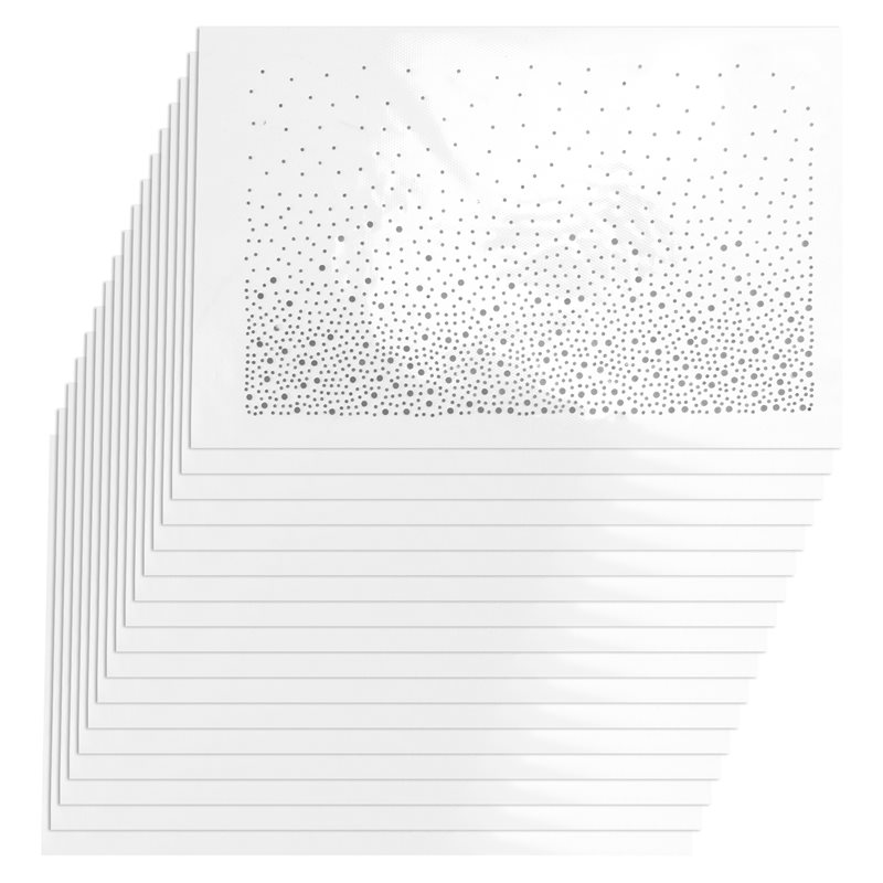 Hotfix Rhinestone Sheet - Strass termoadesivi A53Q-Glitter, 17 fogli di