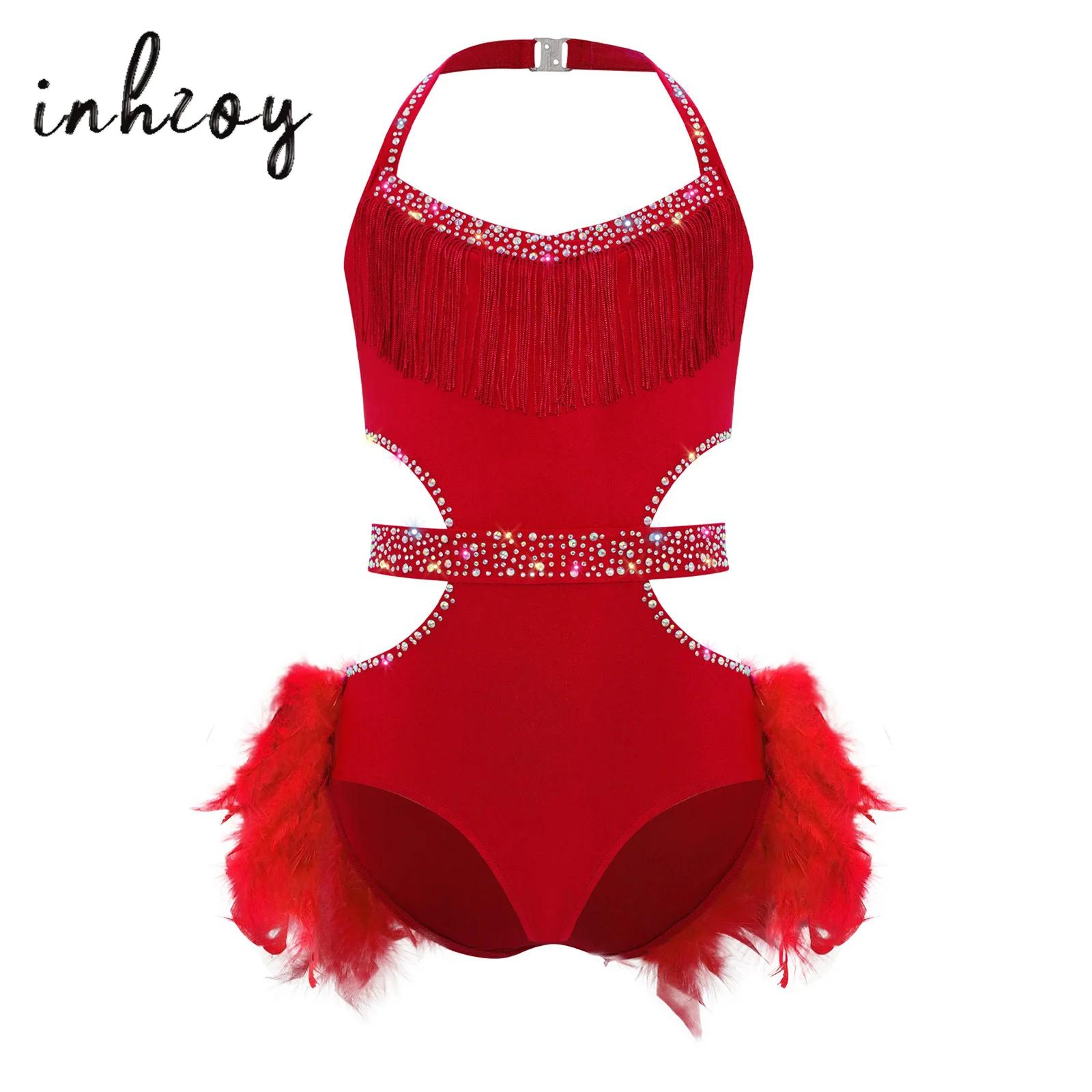 Rhinestone Banding Trim - Body per bambina, costume da ballo