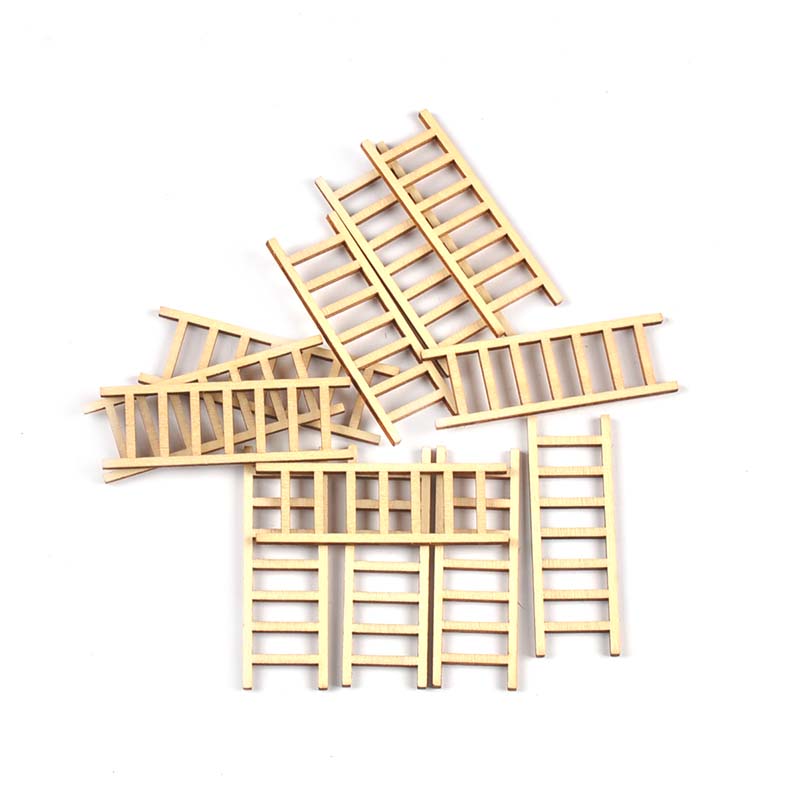 Craft Embellishment - 20 Pz/lotto 20x60mm Scala Naturale Legno