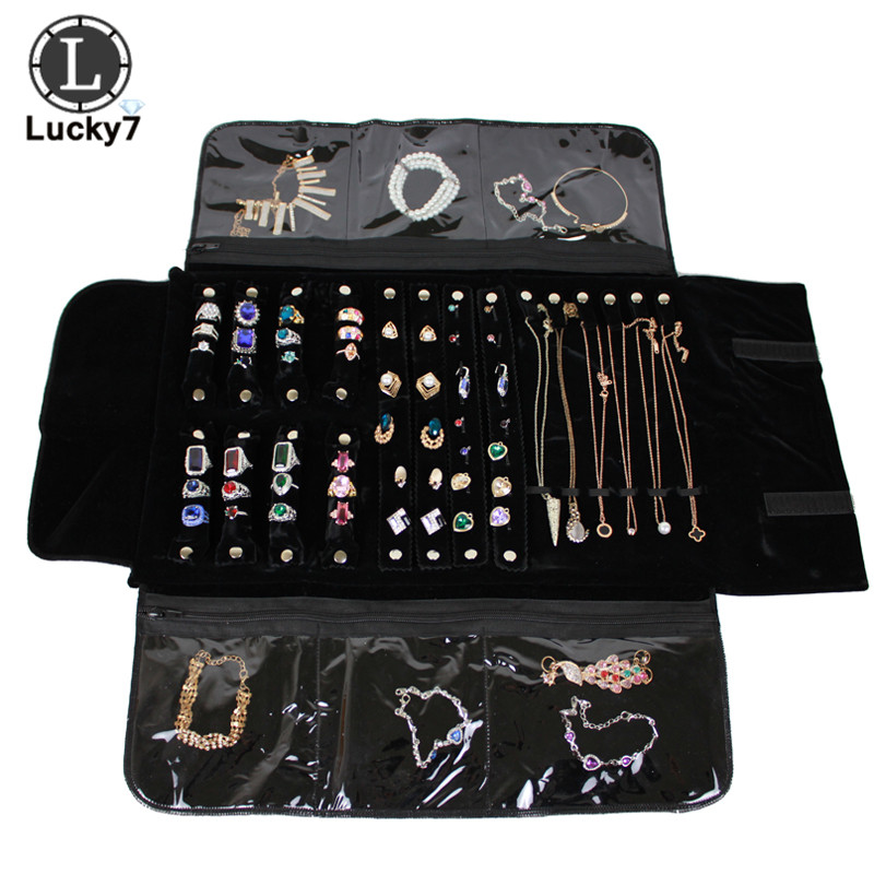 Velvet Ribbon Roll - Borsa portaoggetti per gioielli in velluto