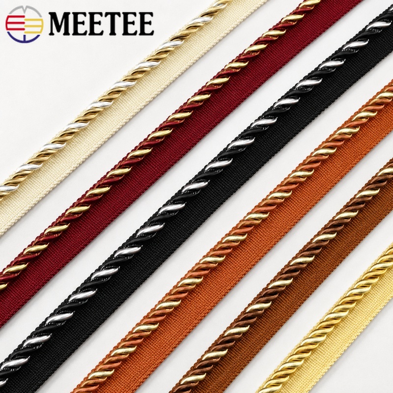 Cord Trim Twisted - Corda Intrecciata Bicolore Meetee 6mm, 2/5/10/12M,