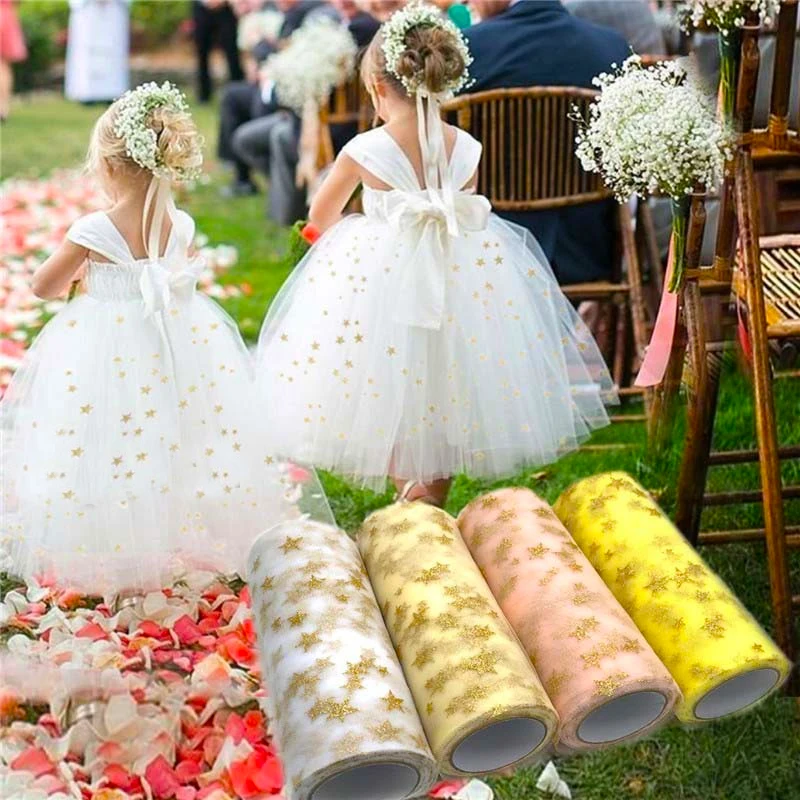 Organza Ribbon Spool - 6 pollici 10Y Tule Rotolo Organza
