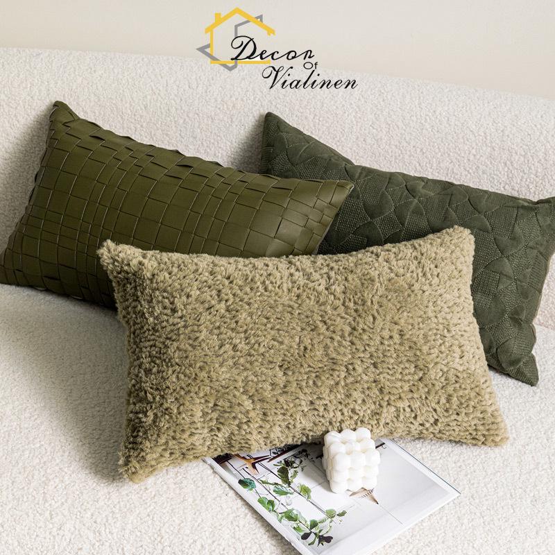 Cuscino in vita verde, divano  - Velvet Ribbon Roll recensione e prezzo