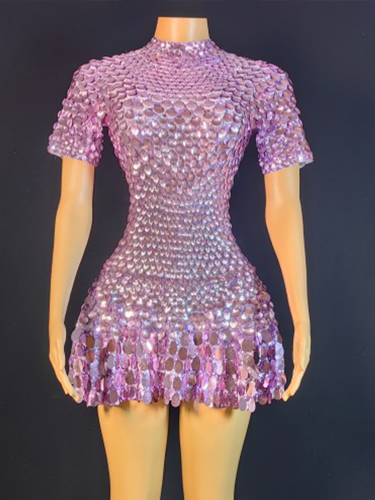 Adorabile Mini abito con paill - Rhinestone Banding Trim recensione e prezzo
