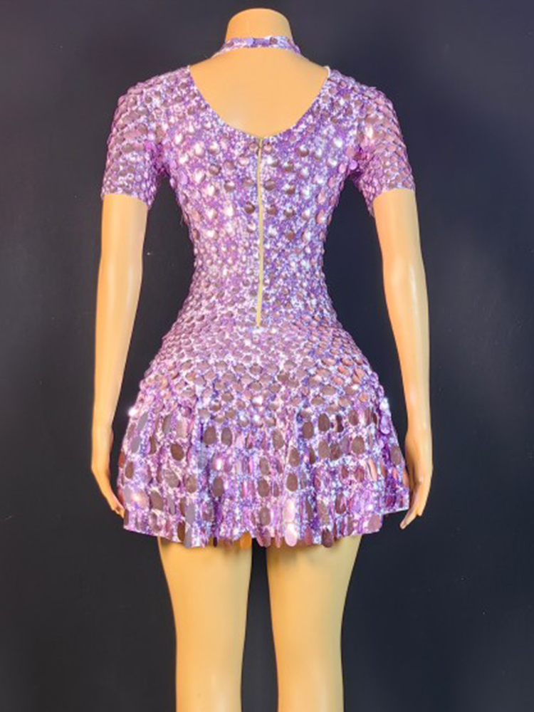 Adorabile Mini abito con paill - Rhinestone Banding Trim recensione e prezzo