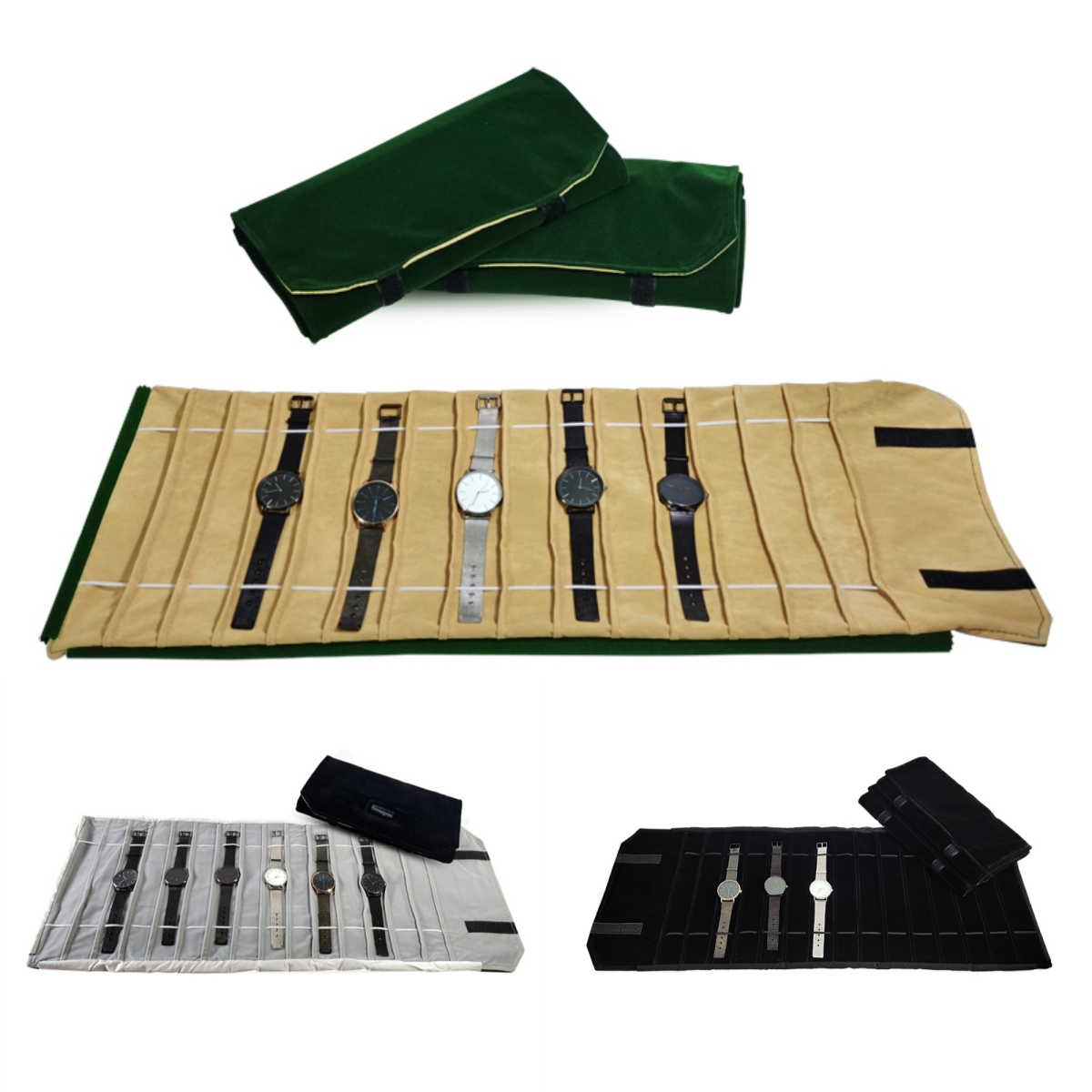 Borsa per orologio in velluto, - Velvet Ribbon Roll recensione e prezzo