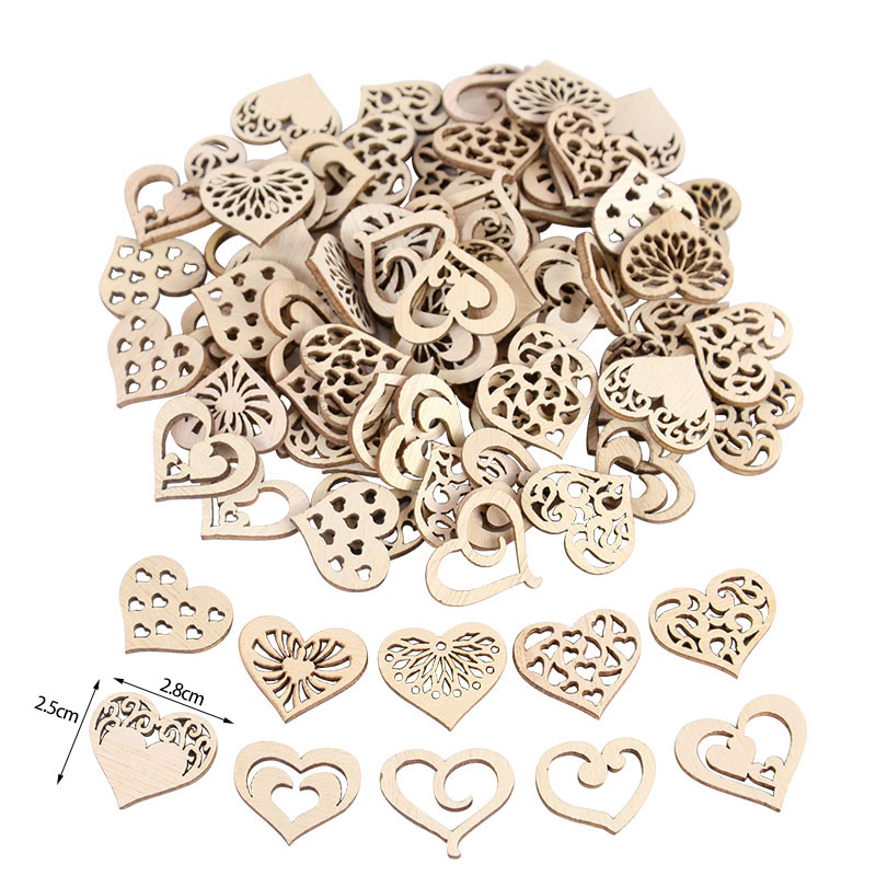 50/100 pz Modello di Cuore Sca - Craft Embellishment recensione e prezzo