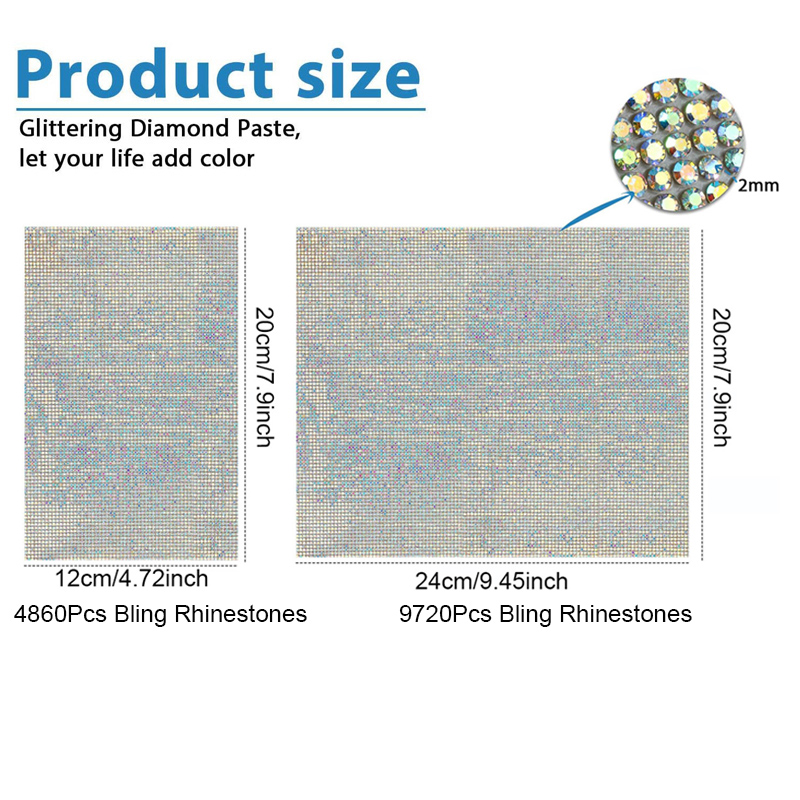 9720/4860 Pz Bling Strass Fogl - Hotfix Rhinestone Sheet recensione e prezzo