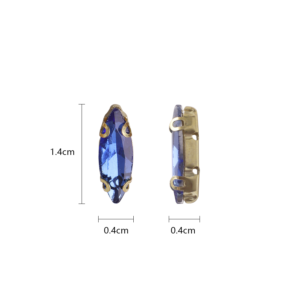 20 pz 4x15mm occhio di cavallo - Sew On Rhinestone recensione e prezzo