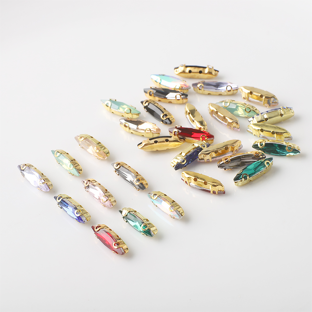 20 pz 4x15mm occhio di cavallo - Sew On Rhinestone recensione e prezzo
