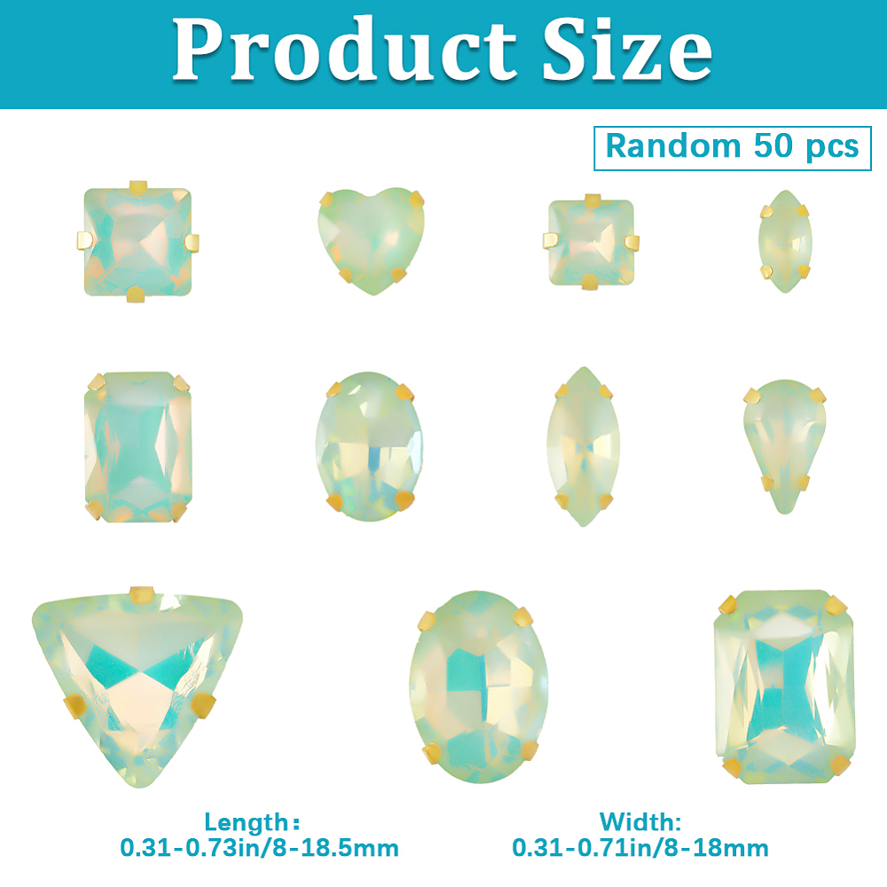 50 Pezzi Strass da Cucire, For - Sew On Rhinestone recensione e prezzo
