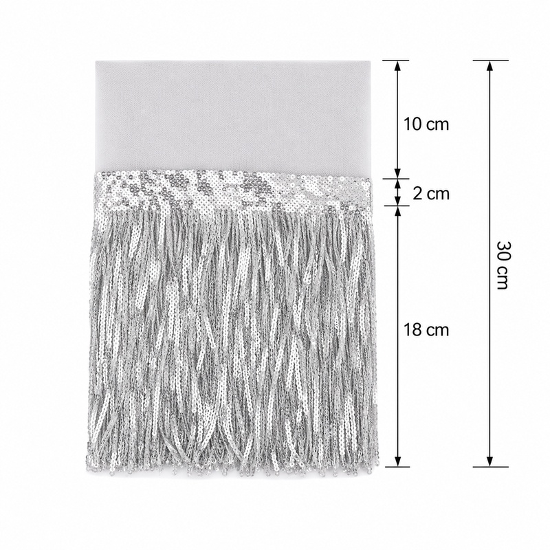 2/3/5/10 Yards 18cm Frangia di - Fringe Ribbon Sewing recensione e prezzo