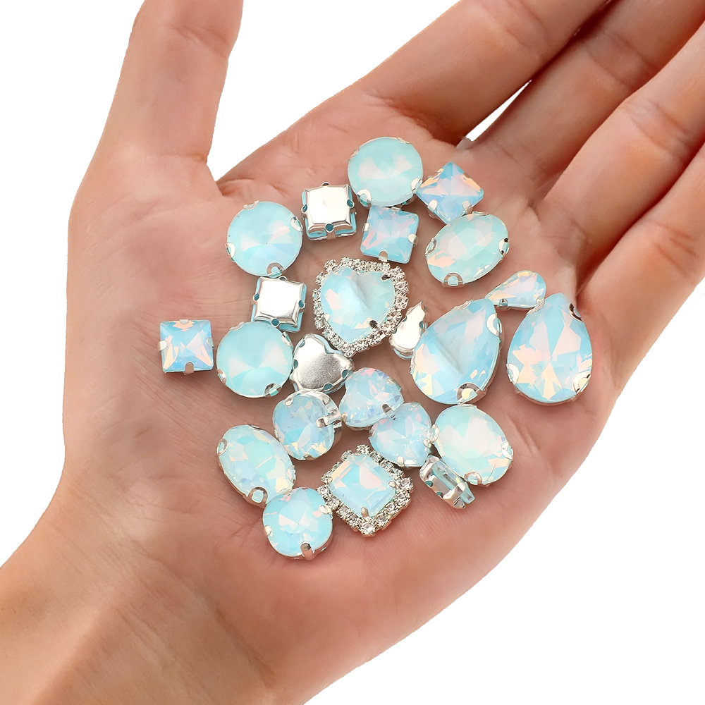 40 pz/borsa Mix Shape Opal Gla - Sew On Rhinestone recensione e prezzo