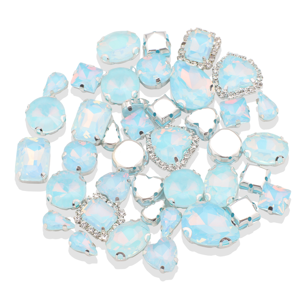 40 pz/borsa Mix Shape Opal Gla - Sew On Rhinestone recensione e prezzo